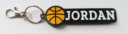 Custom Name Baseball/Basketball/Soccer/Volleyball Keychain